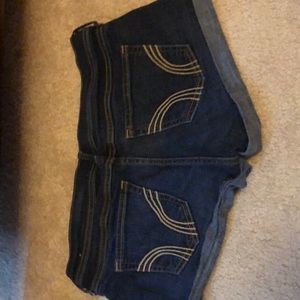 Hollister short-short, low rise.